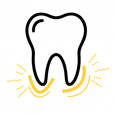 Movilidad dental o sensibilidad creciente